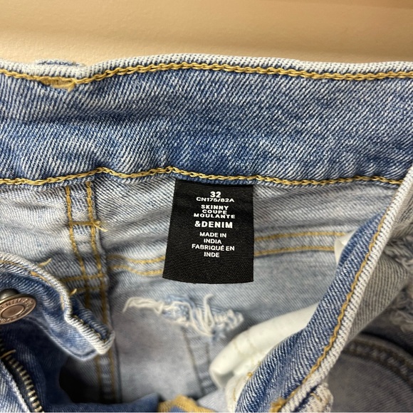 H&M men’s denim skinny rip jean size 32 - Picture 7 of 10